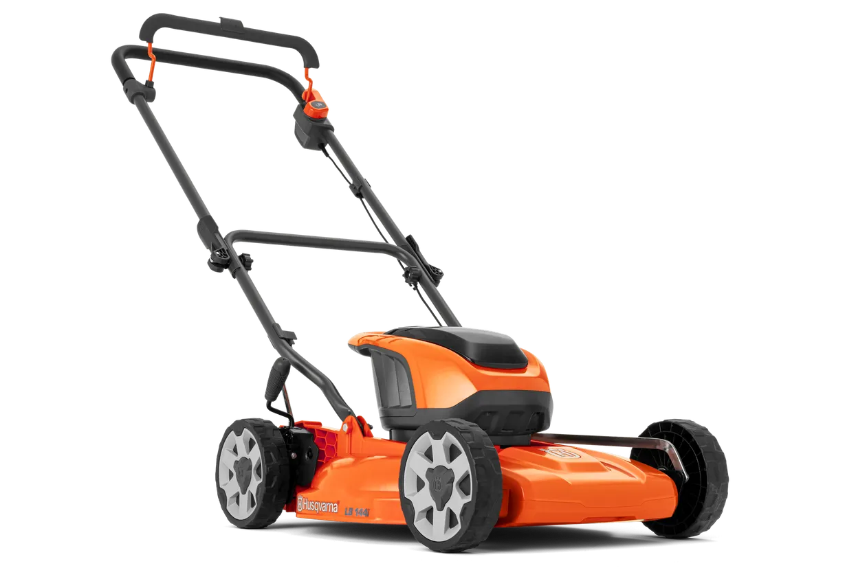 Batteridriven gräsklippare Husqvarna LB 144i med batteri och laddare